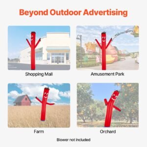 inflatable tube man attachment 20 feet tall wacky wavy wind flying dancing tube guy arm flailing sky air puppet 18 for outdoor advertising business store blower not included 3.jpg