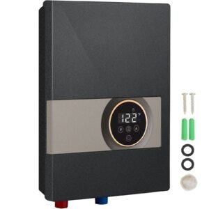 Instant Water Heater, 8kw On Demand Electric Tankless Water Boiler, Digital Temperature Display & Easy Installation & 24-Hour Water Supply, For Kitchen Bathroom Shower Mall Salon ETL Listed