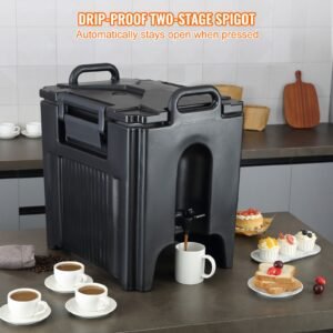 insulated beverage dispenser 10 gallon food grade ll9450up hot and cold beverage server thermal drink dispenser cooler with 118 in pu layer two stage faucet handle for restaurant drink shop 4.jpg