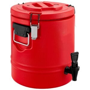 Insulated Beverage Dispenser, 3 Gal/11.4L Thermal Hot and Cold Drink Server Dispenser with Spigot, Food-Grade Cooler Jug with 304 Stainless Steel Interior, for Tea Coffee Restaurant Outdoor