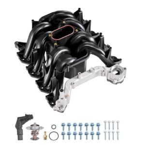 Intake Manifold, with Gasket, Engine Intake Manifold Assembly Compatible with 2000-2004 Ford F150/F250/F350, Replace 615-188, AC2Z-9424-A, 2L1Z-9424-AA, 4C2Z-9424-CA, 5C2Z-9424-AA, 9C2Z-9424-AA