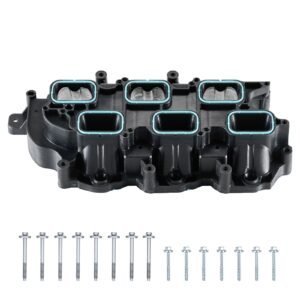 Intake Manifold, with Gasket, Engine Intake Manifold Assembly Compatible with 2011-2015 Grand Cherokee, Manifold Replacement Replace 3009-167ALU, 051 841 99 AF, 051 841 99 AD, 051 841 99 AE