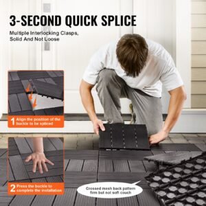 interlocking deck tiles 36 pack116x116 36 sq ft plastic waterproof outdoor flooring all weather use patio floor decking covering tiles for porch poolside balcony backyard dark brown 4.jpg