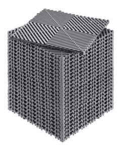 Interlocking Drainage Mat, 12' x 12' Modular Interlocking Cushion, 24 Pcs Splicing Drainage Mats, Non-Slip Gray PP Drainage Floor Tile and Shower Mat, for Garage, Garden, Kitchen & Outdoor