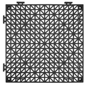 interlocking tile 50pcs black drainage tiles 12 x 12 splicing soft pvc interlocking drainage floor tiles non slip drainage holes for restroom bathroom kitchen pool wet areas 2.jpg
