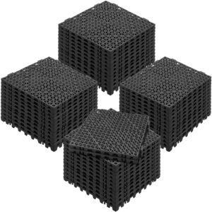 interlocking tile 50pcs black drainage tiles 12 x 12 splicing soft pvc interlocking drainage floor tiles non slip drainage holes for restroom bathroom kitchen pool wet areas.jpg