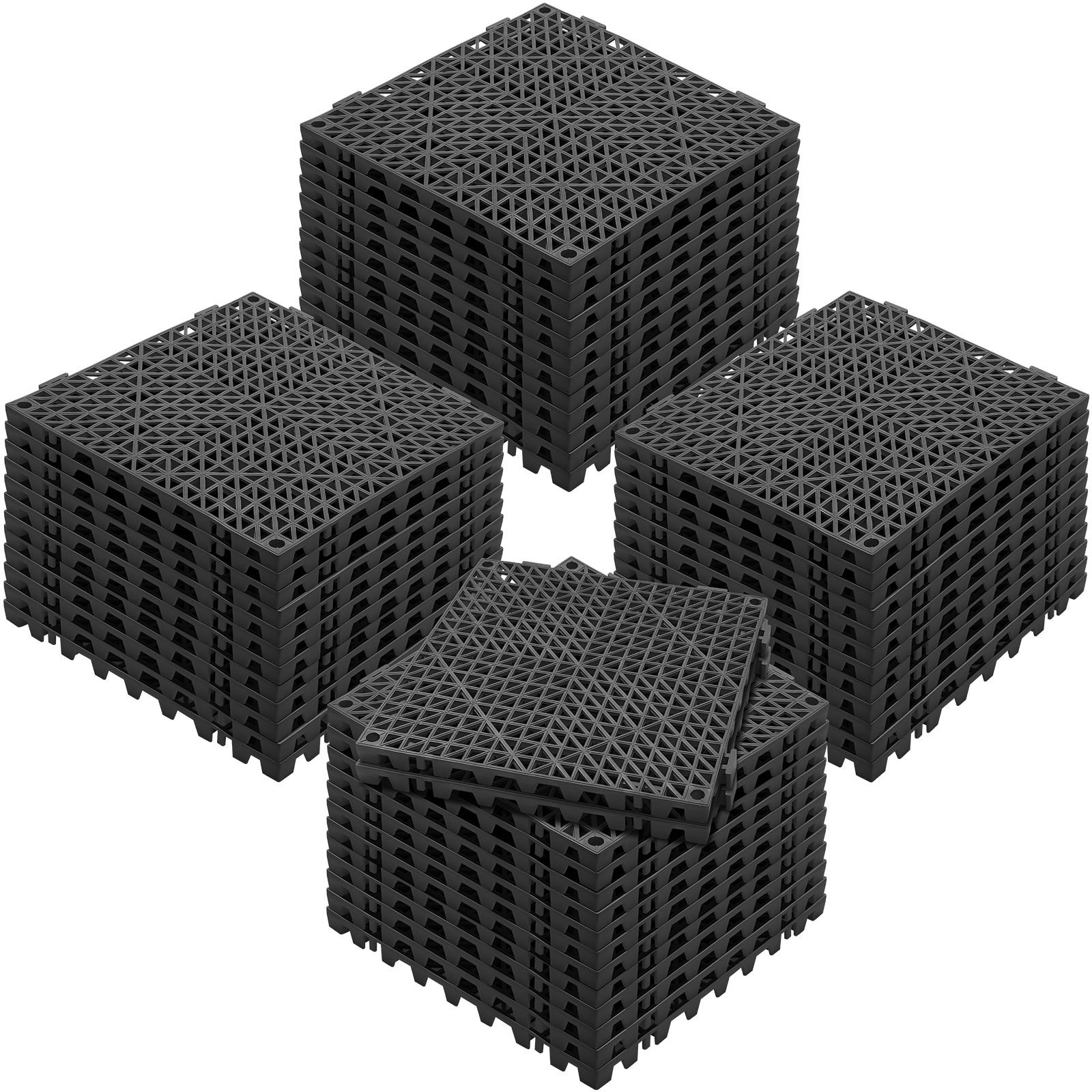 interlocking tile 50pcs black drainage tiles 12 x 12 splicing soft pvc interlocking drainage floor tiles non slip drainage holes for restroom bathroom kitchen pool wet areas.jpg