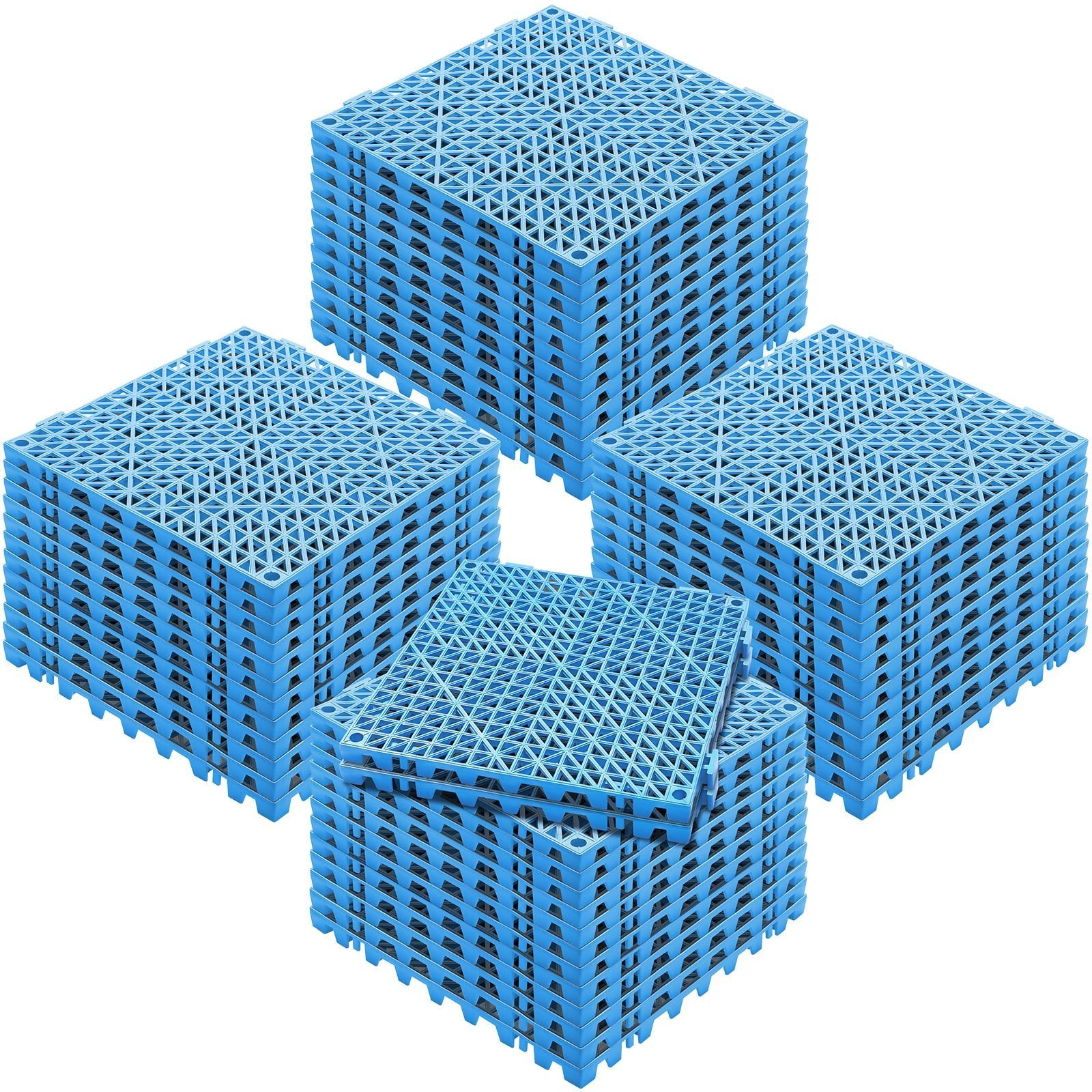 interlocking tile 50pcs blue drainage tiles 12 x 12 splicing soft pvc interlocking drainage floor tiles non slip drainage holes for restroom bathroom kitchen pool wet areas.jpg
