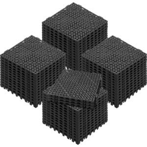 interlocking tile 55pcs black drainage tiles 12 x 12 splicing soft pvc interlocking drainage floor tiles non slip drainage holes for restroom bathroom kitchen pool wet areas.jpg