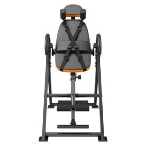 inversion table 300lbs capacity heavy duty inversion table decompression back stretcher machine strength training equipment with headrest ankle lock adjustable protective belt orangeblack.jpg