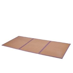 Japanese Tatami Mat, 80 x 39 in Foldable Handwoven Natural Rattan Tatami Mat, Non-Slip & Easily Cleaned Japanese Tatami Floor Mat, Summer Breathable Sleeping Mat for Meditation Yoga Relaxation