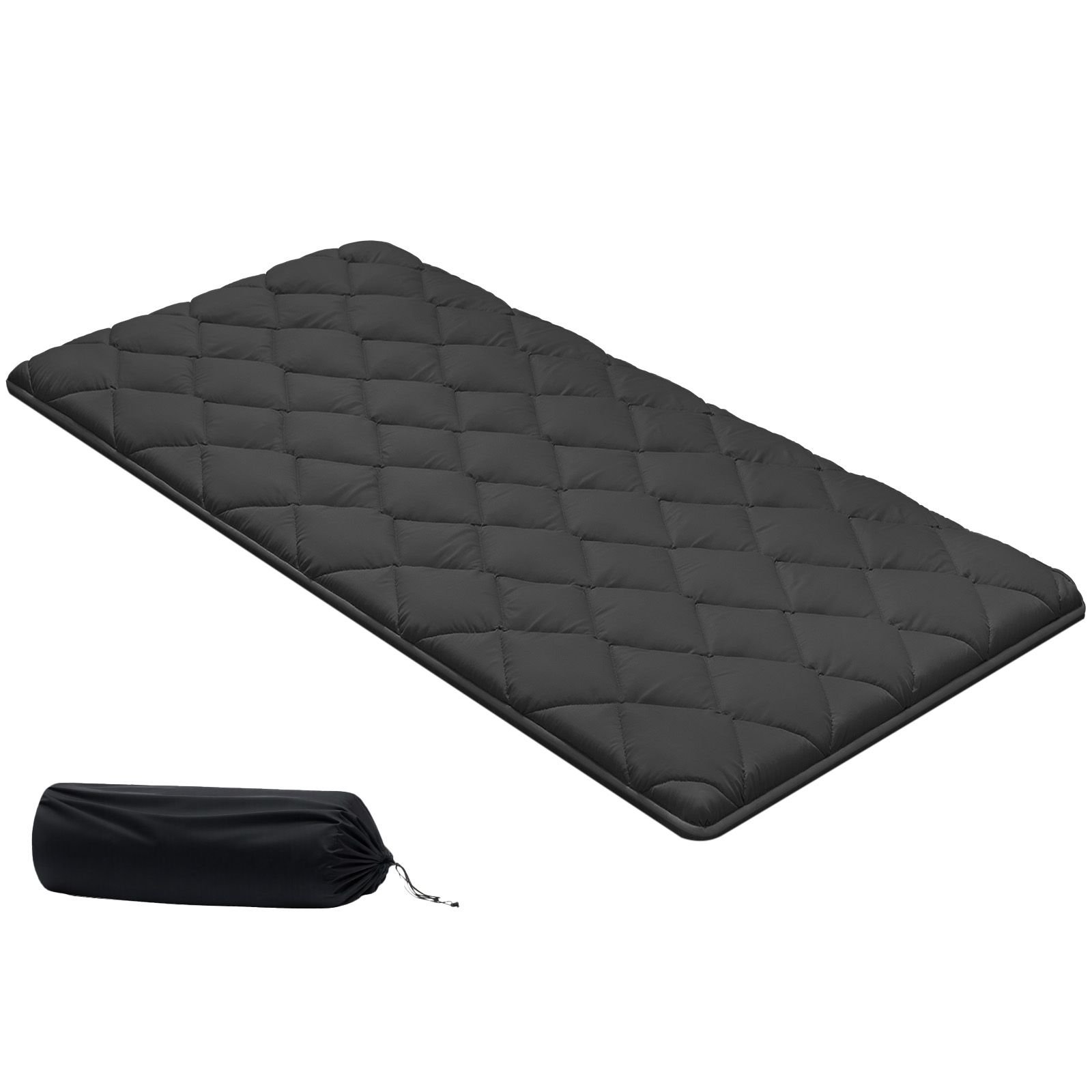 japanese tatami mat twin size foldable japanese tatami mattress futon mattress with storage bag fastener 9 layer floor mat for sleeping dormitory meditation yoga 80 x 39 x 35 in black.jpg