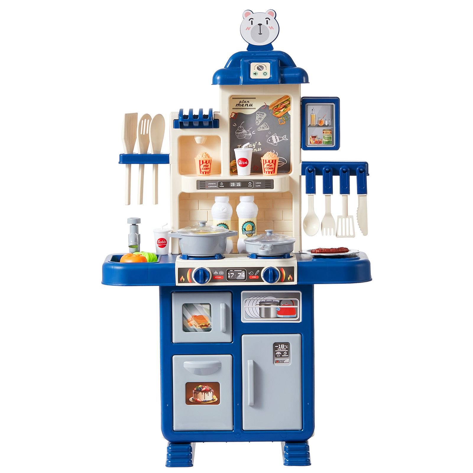 kids kitchen playset toddler kitchen with cooking stove with steam sounds and lights play kitchen set with 48 pcs cooking accessory set for toddlers preschoolers children ages 3 5 blue.jpg