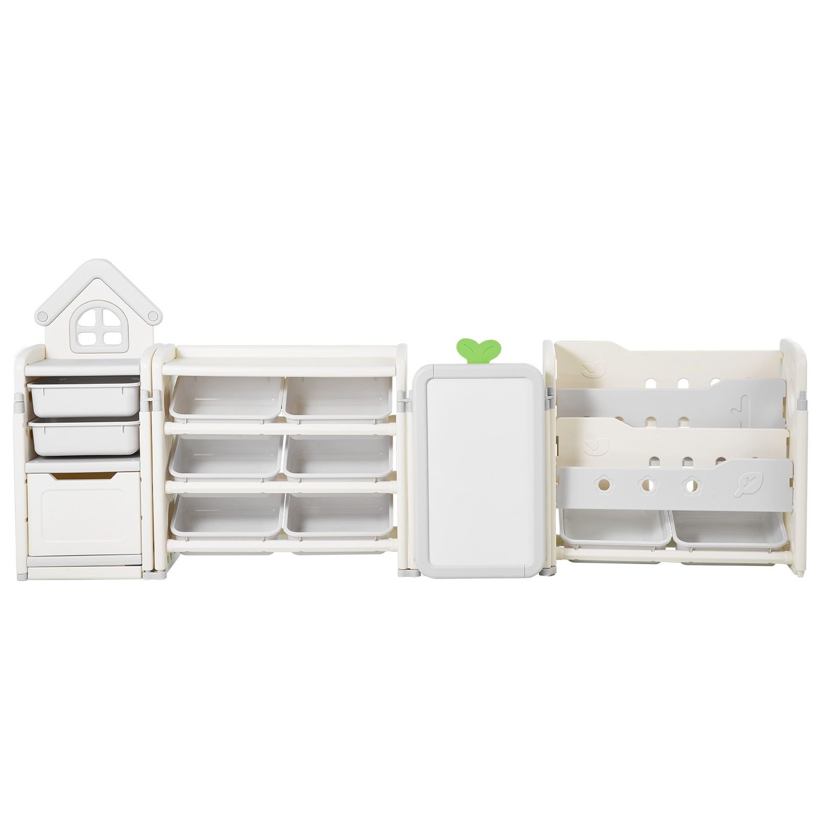 kids toy storage with bookshelf 4 tier large toy storage organizer with 10 plastic movable bins kids cubby cabinet with bookshelf and drawing board for study room playroom classroom nursery.jpg
