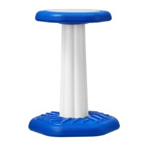 Kids Wobble Chair, Active Chair with Sponge Cushion, Wobble Stool Improves Focus, Posture and Calm Children, Ideal for Schools and Home, Age 7-14, Blue
