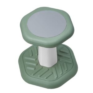 Kids Wobble Chair Active Chair with Sponge Cushion, Wobble Stool Improves Focus, Posture and Calm Children, Ideal for Schools and Preschools, Age 3-7, Green