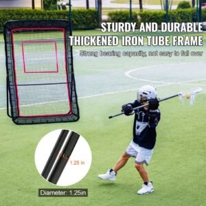 lacrosse rebounder for backyard 5x7 ft volleyball bounce back net pitchback throwback baseball softball return training screen adjustable angle shooting practice training wall with target 1.jpg