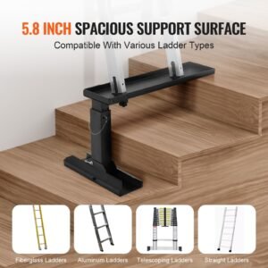 ladder levler 234 l x 114 18 in h support surface steel ladder leveling tool folding pitch hopper stair ladder stabilizer easy to useextension ladder accessories for uneven ground 4.jpg