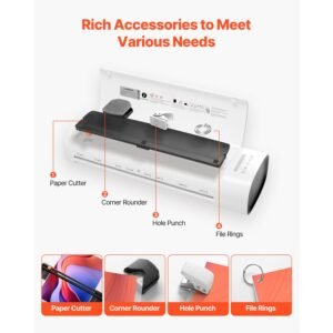 laminator machine cold and hot laminator for max a3 paper size 1 min quick warm thermal laminator 3 5 mil thickness ideal for home office business or school supplies white grey 3.jpg