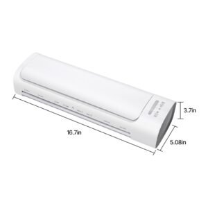 laminator machine cold and hot laminator for max a3 paper size 1 min quick warm thermal laminator 3 5 mil thickness ideal for home office business or school supplies white grey 4.jpg