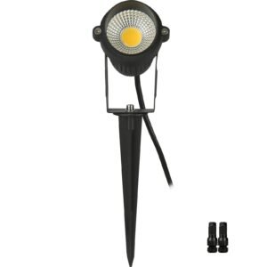 Landscape Lighting, 6W Low Voltage LED Landscape Lights, IP66 Waterproof Landscape Spotlights Yard Lawn Garden Pathway Outdoor Lights 12V 24V 450LM Warm White 3000K (12 Pack with Connectors)