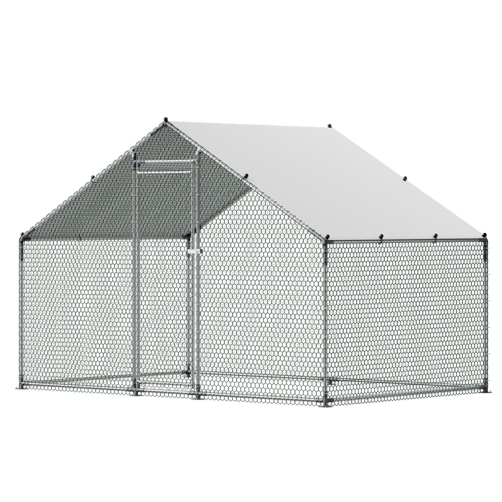 large metal chicken coop 98 x 66 x 66 ft walk in chicken runs with waterproof cover spire roof hen house enclosure with lock outdoor duck rabbit cage poultry pen for backyard farm yard.jpg