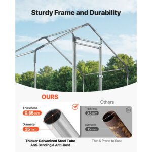 large metal chicken coop66 x 33 x 66 ft walk in chicken run house with waterproof cover sturdy frame spire roof poultry cage duck pen for rabbit hen goose outdoor backyard farm use 2.jpg