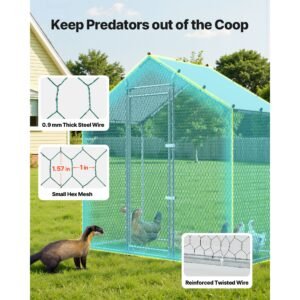 large metal chicken coop66 x 33 x 66 ft walk in chicken run house with waterproof cover sturdy frame spire roof poultry cage duck pen for rabbit hen goose outdoor backyard farm use 3.jpg