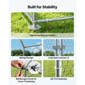 large metal chicken coop66 x 33 x 66 ft walk in chicken run house with waterproof cover sturdy frame spire roof poultry cage duck pen for rabbit hen goose outdoor backyard farm use 5.jpg