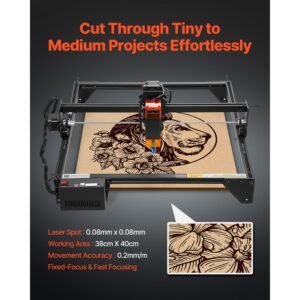 laser engraver 5w output laser engraving cutter machine 149 x 157 in38 x 40 cm working area 10000 mmmin movement speed compressed spot with eye protection for wood certain metal 2.jpg