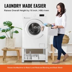 laundry pedestal with storage shelf 28lx28 wx16 h washer and dryer base stand platform universal fit 660lbs capacity heavy duty steel multi functional base for washing machine 4.jpg