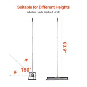 lawn leveling rake lawn leveler with 839 in handle 30x10 in ground plate rust resistant carbon steel soil leveler 3 heights adjustable effort saving lawn leveling tool for yard golf court 3.jpg
