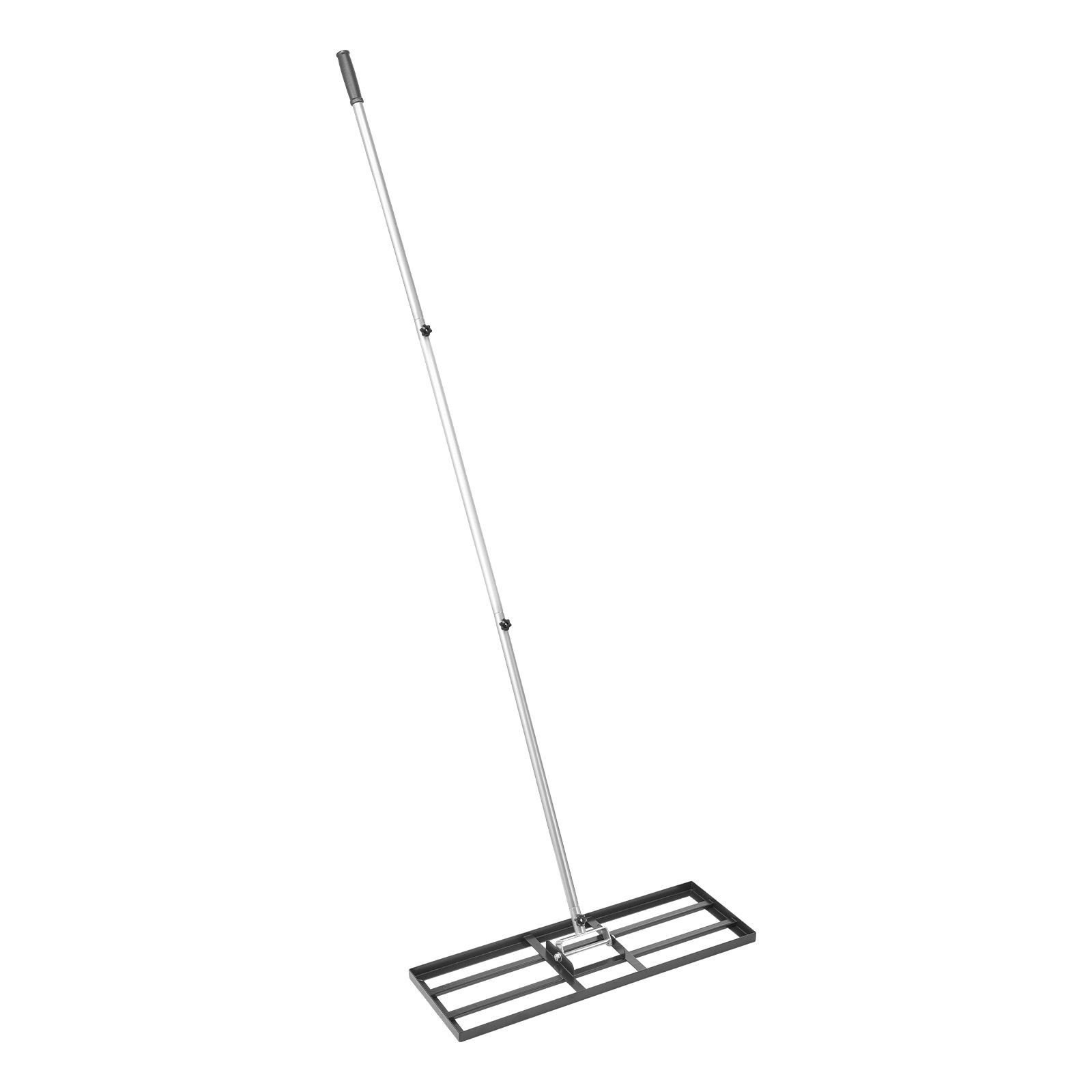 lawn leveling rake lawn leveler with 839 in handle 30x10 in ground plate rust resistant carbon steel soil leveler 3 heights adjustable effort saving lawn leveling tool for yard golf court.jpg
