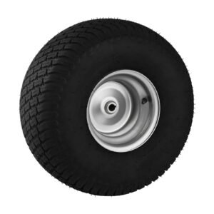 Lawn Mower Tires with Rim, 20x8-8" Tubeless Tractor Tires, 2-Pack Tire and Wheel Assembly, S-Turf Pneumatic Tires with 3.5" Offset Hub and 3/4" Bushing Size, for Riding Mowers Lawn Tractors