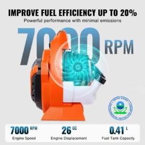leaf blower 26cc 2 cycle handheld leaf blower with a fuel tank 2 in 1 blower 425cfm air volume 156mph speed ideal for lawn care leaf cleaning and snow removal 2.jpg