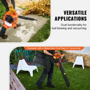 leaf blower 26cc 2 cycle handheld leaf blower with a fuel tank 2 in 1 blower 425cfm air volume 156mph speed ideal for lawn care leaf cleaning and snow removal 4.jpg