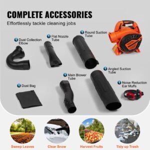 leaf blower 26cc 2 cycle handheld leaf blower with a fuel tank 2 in 1 blower 425cfm air volume 156mph speed ideal for lawn care leaf cleaning and snow removal 5.jpg