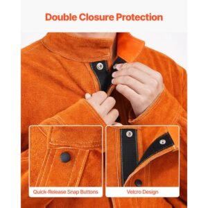 leather welding jacket heavy duty cowhide flame resistant welding coat waterproof heat resistant safety jacket with 4 pockets adjustable cuffs for welders steelworks xxl size 3.jpg