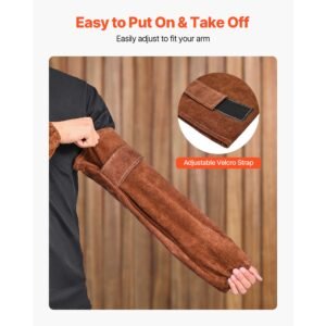 leather welding sleeves heavy duty cowhide flame resistant work sleeves for arm protection heat resistant safety sleeve for welding blacksmithing woodworking gardening 4.jpg