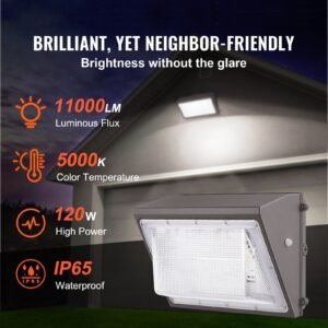 led wall pack lights 120w 11000lm 5000k commercial outdoor lights security lighting fixture with intelligent light sensing 240 led beads energy saving for garages yards ip65 waterproof 1.jpg