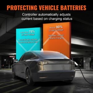 level 2 portable ev charger 40a 240v electric vehicle charger with 25 ft charging cable nema 14 50p plug 40a32a24a16a adjustable current plug in home ev charging station for sae j1772 evs 5.jpg