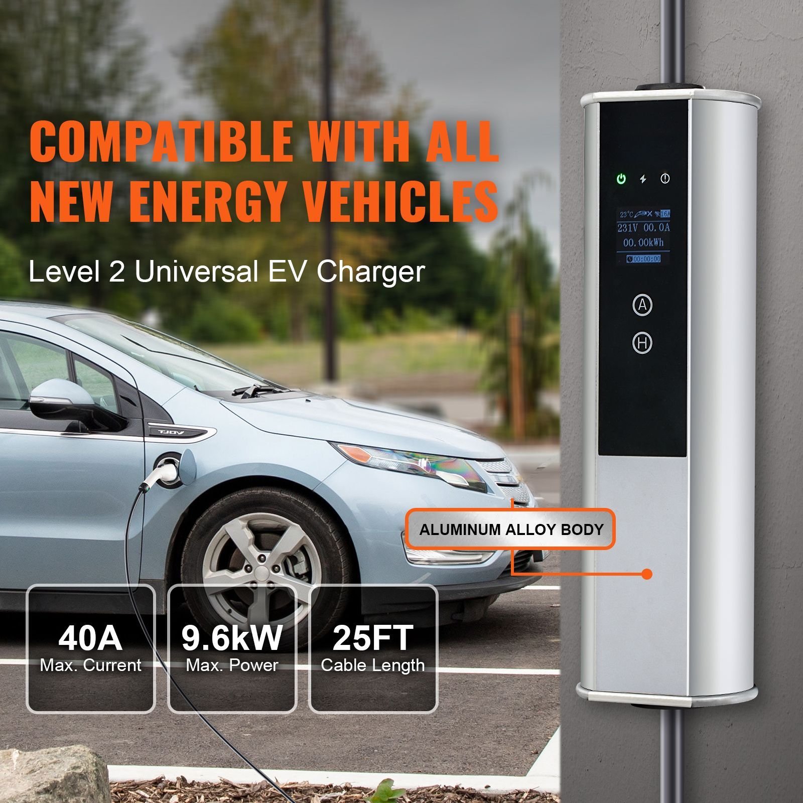 level 2 portable ev charger 40a 240v electric vehicle charger with 25 ft charging cable nema 14 50p plug 40a32a24a16a adjustable current plug in home ev charging station for sae j1772 evs.jpg