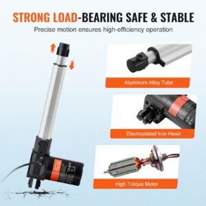 linear actuator 12v 8 inch heavy duty 1320lbs6000n linear actuator 019s linear motion actuator with mounting bracket ip44 protection for electric door industrial machinery vessels cargo 4.jpg