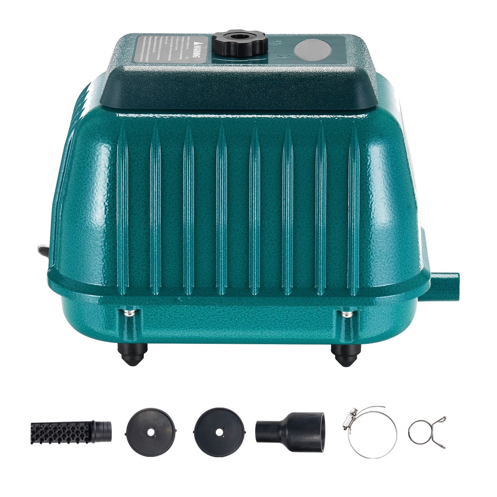 linear air pump, 2219.04 gph air flow, septic aerator pump, aeration system for 11 ft deep ponds, fit for septic tanks, aquariums, waste treatment, seafood restaurants, fish farms, hydroponics
