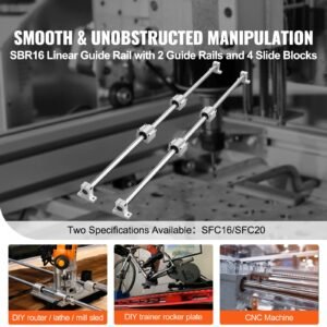 linear motion kit sfc16 1000mm includes 2 rails of 394 inches 4 sc16 carriage blocks and 4 support brackets ideal for cnc and automation projects 3.jpg