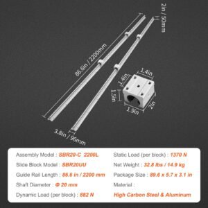 linear motion set sbr20 2200mm comes with two 866 inch sbr20 rails four sbr20uu blocks ideal for diy cnc automated projects 3.jpg
