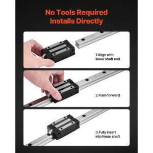 linear rail guide kit hgr20 2pcs 2000 mm 7874 inch linear motion rails and 4pcs bearing slide blocks anti rust and high precision kit for diy cnc routers lathes mills 3d printers 5.jpg
