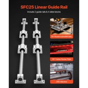 linear rail kit sfc25 2pcs 1000 mm 394 inch linear motion guide rails and 4pcs bearing slide blocks for diy engraving machine lathe milling machine slides diy training rocker plate 1.jpg
