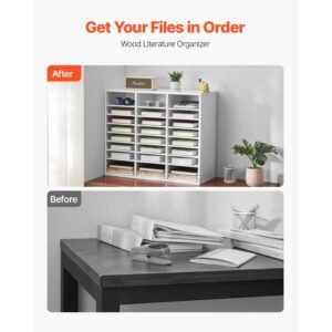 literature organizer 24 compartments office mailbox with adjustable shelves wooden mailbox sorter medium density fiberboard office home classroom storage for files documents papers white 1.jpg