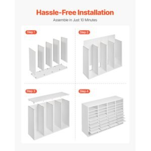 literature organizer 36 compartments office mailbox with adjustable shelves wooden mailbox sorter medium density fiberboard office home classroom storage for files documents papers white 5.jpg